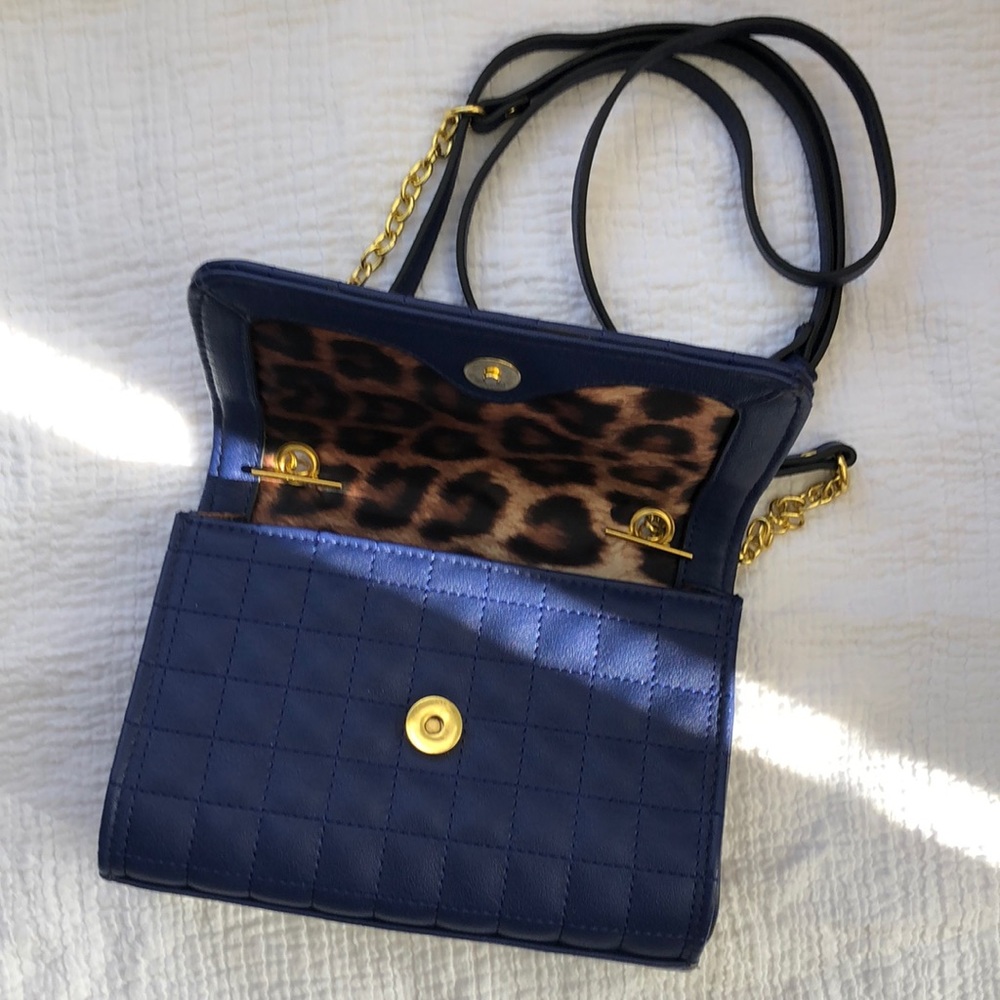 A Navy Blue Crossbody Purse